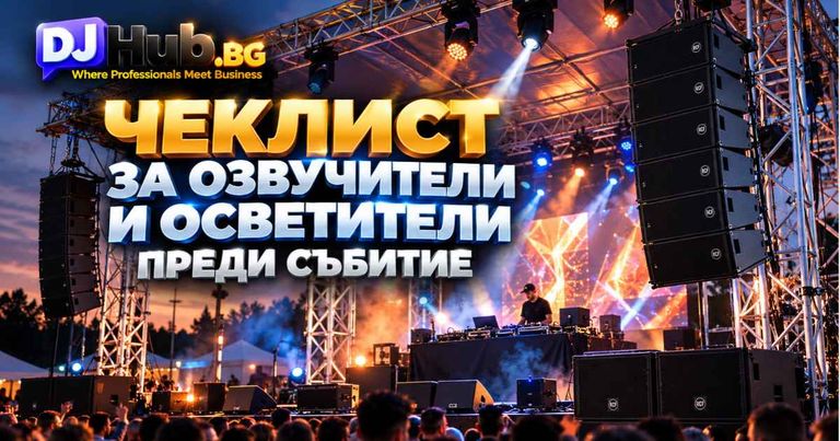 10 проверки преди началото на събитието: полезен чеклист за озвучители и осветители
