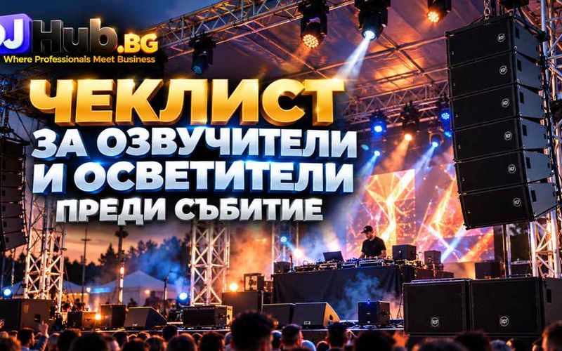 10 проверки преди началото на събитието: полезен чеклист за озвучители и осветители