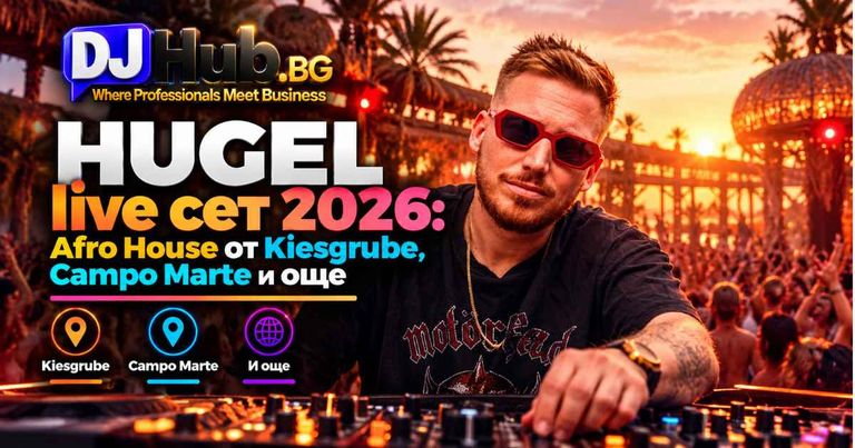 HUGEL live сет 2026: Afro House от Kiesgrube, Campo Marte и още