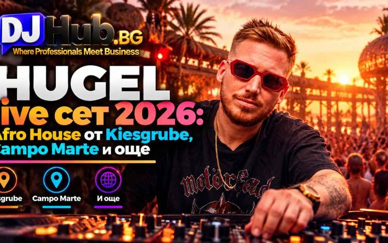 HUGEL live сет 2026: Afro House от Kiesgrube, Campo Marte и още
