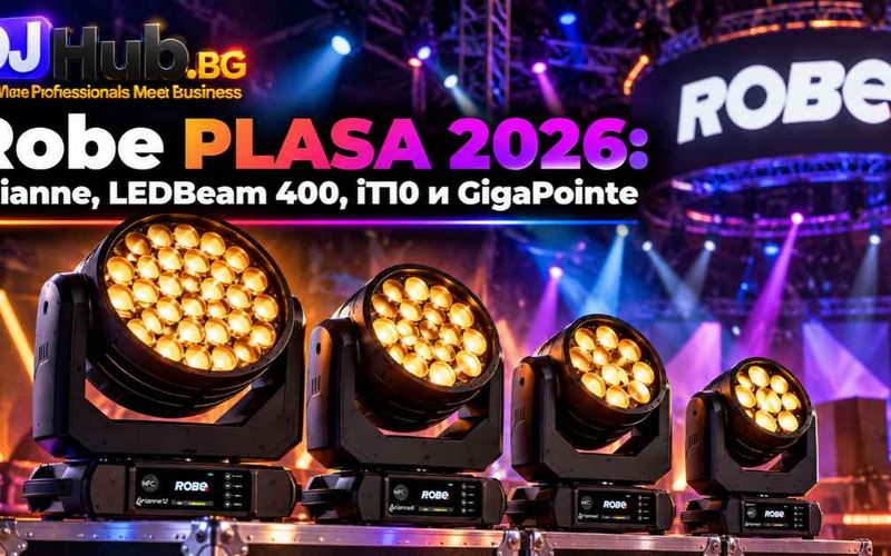 Robe PLASA 2026: Arianne, LEDBeam 400, iT10 и GigaPointe