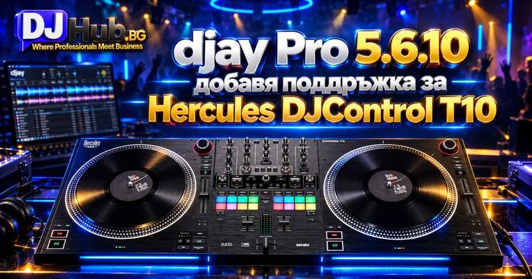 djay Pro 5.6.10 добавя поддръжка за Hercules DJControl T10