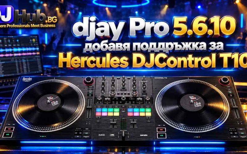 djay Pro 5.6.10 добавя поддръжка за Hercules DJControl T10