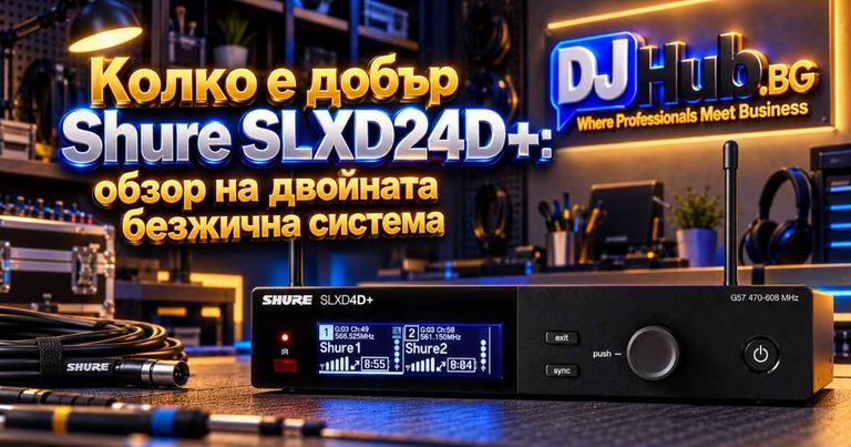 Колко е добър Shure SLXD24D+: обзор на двойната безжична система