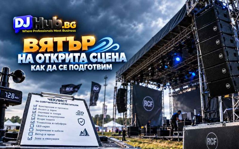 Вятърът – невидимият враг на откритата сцена: какво трябва да е предвидено предварително